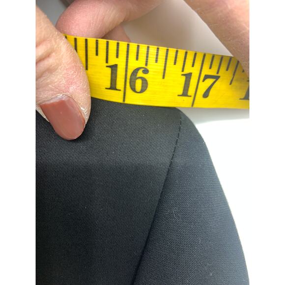 Massimo Dutti Long Line Double Breasted Black Blazer Limited Edition Size 8 NWT - Picture 12 of 13